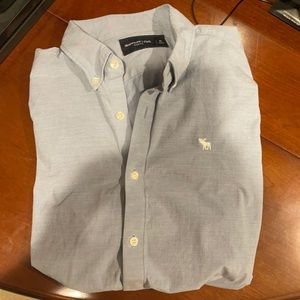 Abercrombie Stretch Fit Blue Button Down Shirt